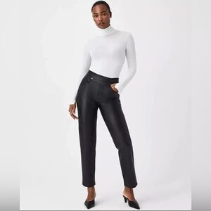 SPANX Faux Leather Slim Straight Pants